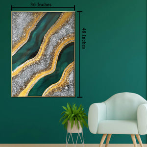 Glimmering Mirage Resin Art Wall Painting