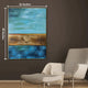 Abstract Tapestry Handpainted Wall Painting (With outer Floater Frame)