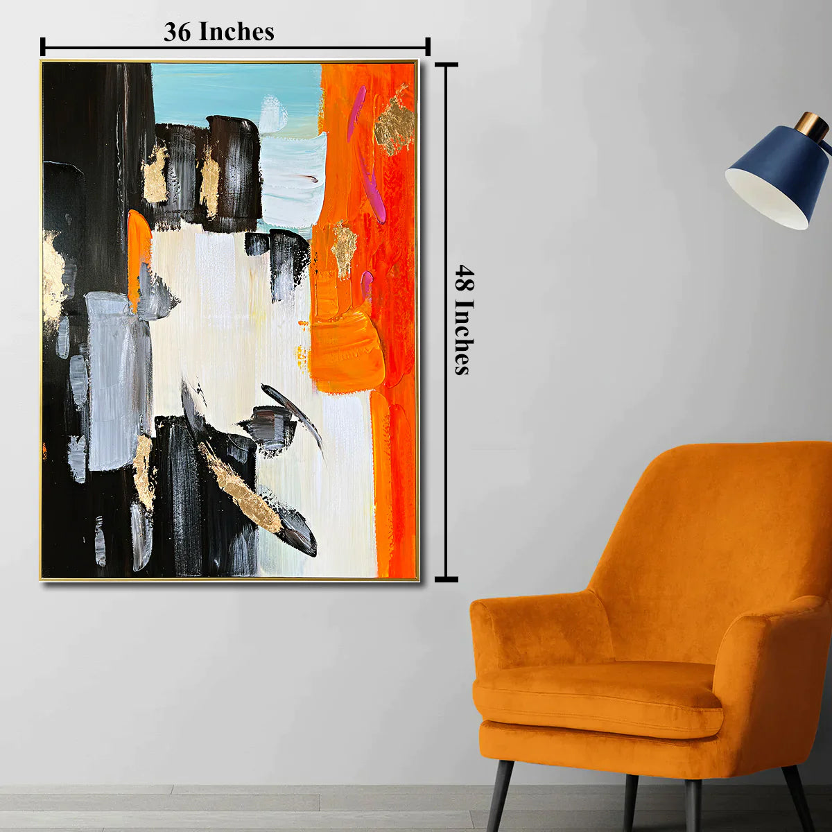 Whispering Whimsy Wall Decor Paintings (With outer Floater Frame)