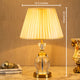 Sacramento Antique Steel Crystal Lamp with Shade