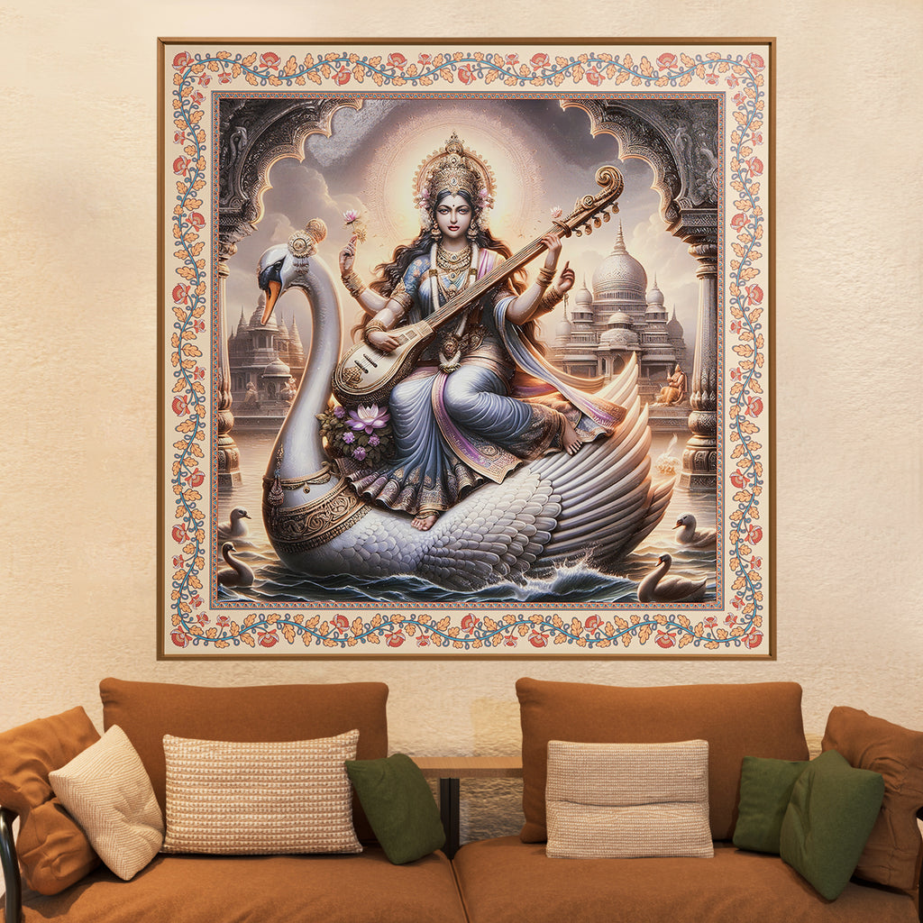 Sangeet Vandana – Maa Saraswati Painting for Home