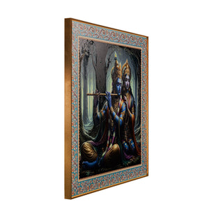 The Whispers of Love Radha Krishna Painting for Home