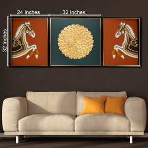 Tranquil Trot Wall Decoration Shadow Box - Set of 3