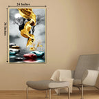 Fire in Heaven Framed Canvas Wall Art
