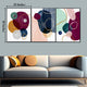 3 Panel Printed Colourful Abstract Art Framed Canvas Print