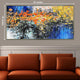 Beauty in Abstraction  100% Hand Painted Wall Painting (With outer Floater Frame)