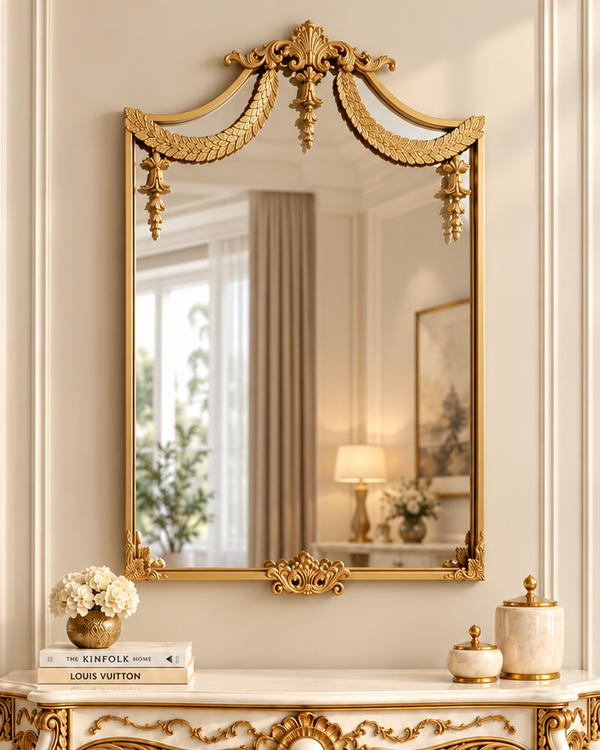 Versailles Bloom Wall Mirror For Home (N)