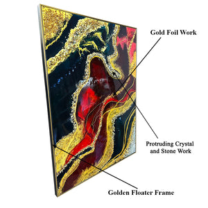 Glittering Cosmos Resin Art Wall Painting