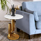 Ethereal Haven Side Table (Stainless Steel) - Gold