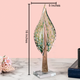 Verdant Oasis Handblown Glass Leaf Showpiece (Green) (Big)