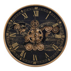 Chrono Luxe Luxury Designer Wall Clock With Moving Gear Mechanism Buy Wall Clock Online (Steel Body) - Medium