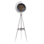 Polaris Mechanica Tripod Base Luxury Designer Standing Clock With Moving Gear Mechanism (Steel Body)