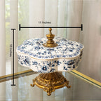 Celestial Cosmos Showpiece for Living Room - Blue (Blue Pottery)