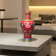 Palace Bloom Radiance Vase & Item for Home Decoration - RED
