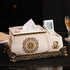 Lunar Crest Tissue and  Ceramic Multipurpose Organizer