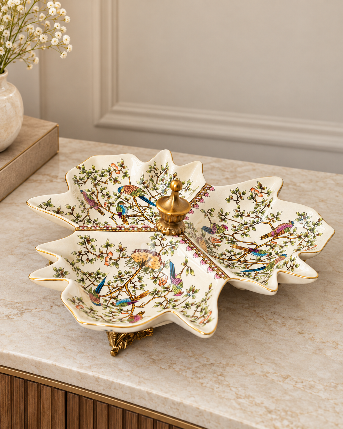 Elaria Breeze Decorative Serving Tray for Home
