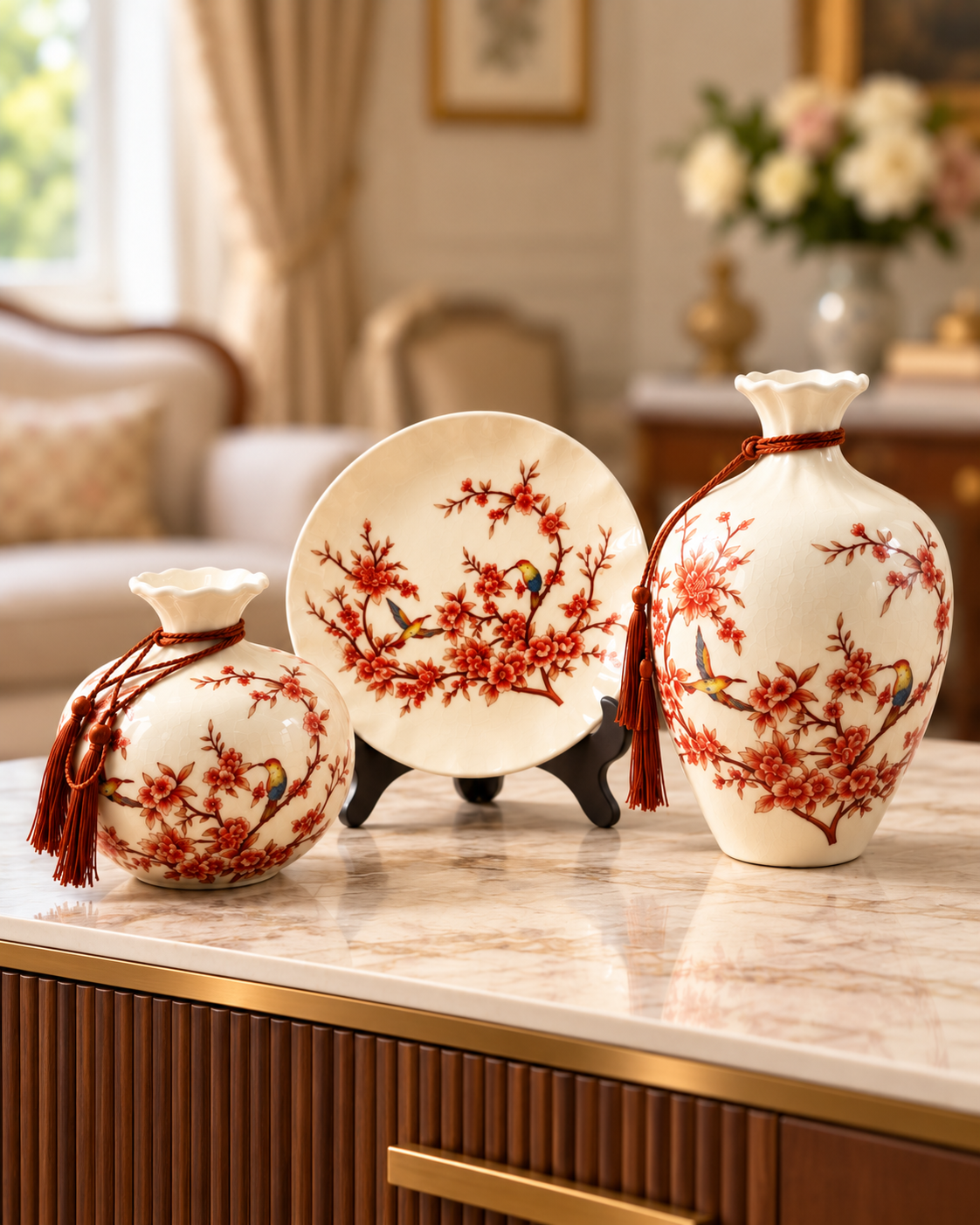 Birdsong Collection Decorative Vase & Showpiece & Home Decoration Item