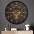 Mystic Motion Luxury Designer Watches Wall Clock For Living Room With Moving Gear Mechanism Buy Wall Clock Online - Medium (Black) (Steel Body) (N)