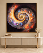 Galaxy Gleam Crystal Glass painting