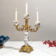 Victorian 3 piece Ivory & Gold Candle Stand