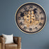 Minute Mate Luxury Designer Wall Clocks for the Home With Moving Gear Mechanism (Steel Body)