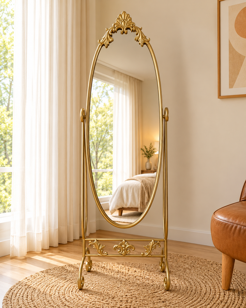 Palace Reflection Designer Floor Mirror For Home & Home Decoration Item