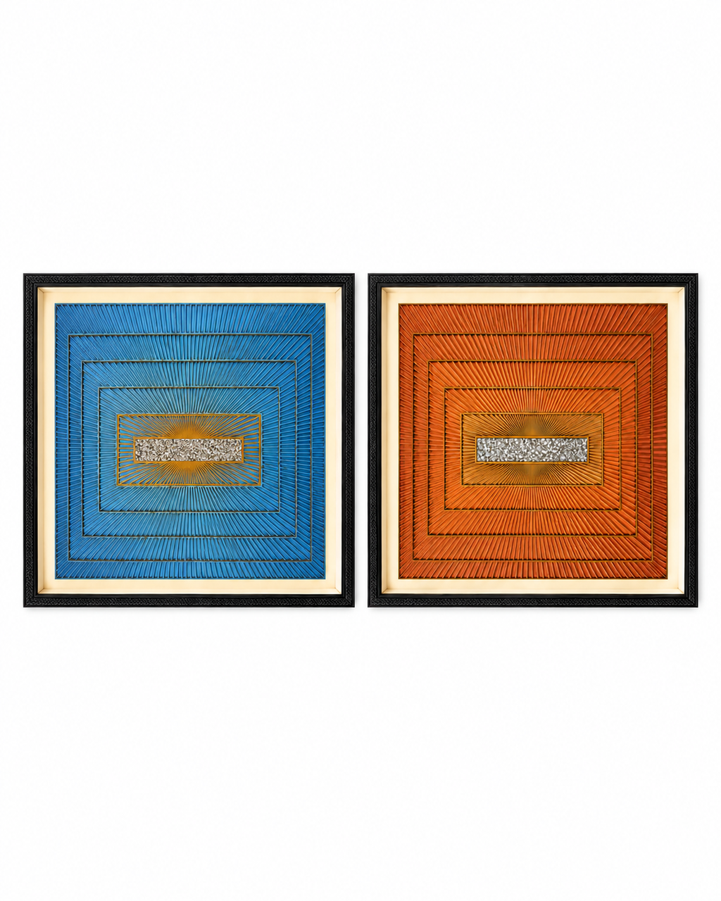 Radiant Depth Shadow Box for Wall Decoration & Wall Art - Set of 2