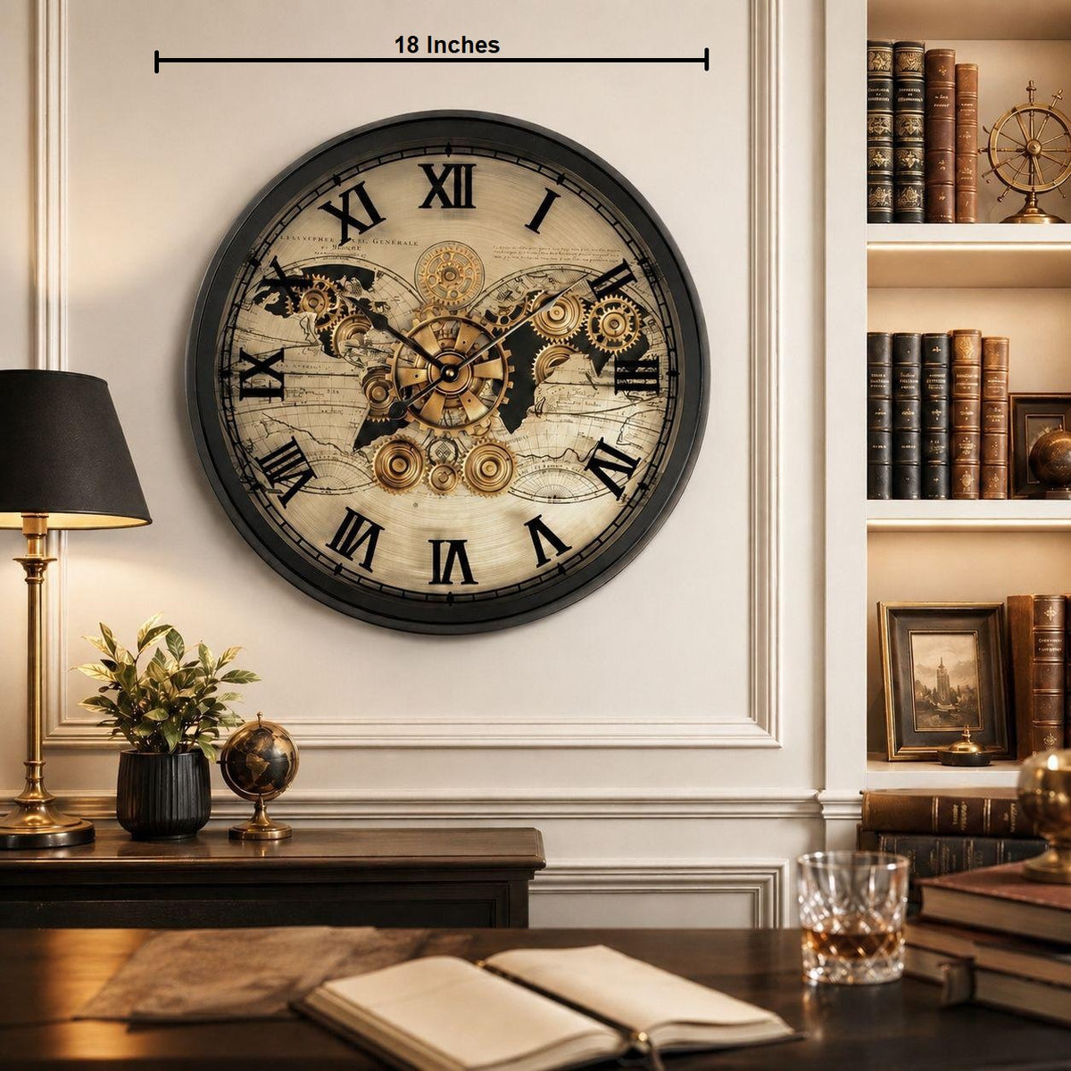 Moment Maker Luxury Designer Wall Clock With Moving Gear Mechanism Buy ...