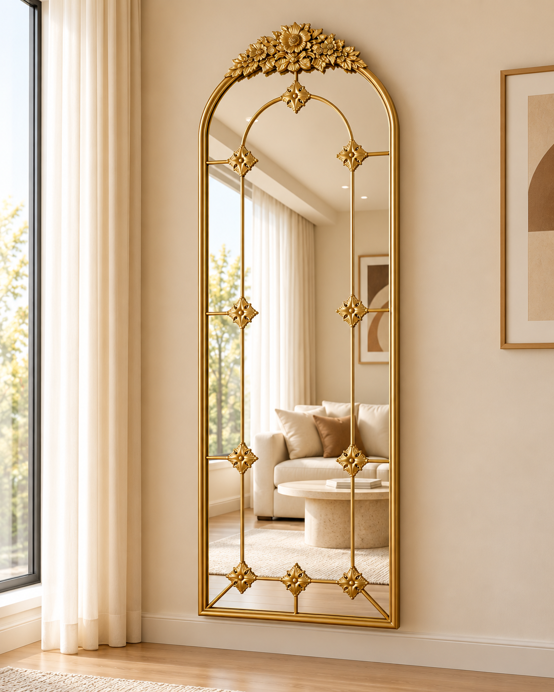 Tranquil Illusion Decorative Mirror For Living Room