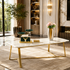 Feeling Delight Rectangular Centre Table Design For Home (STAINLESS STEEL)
