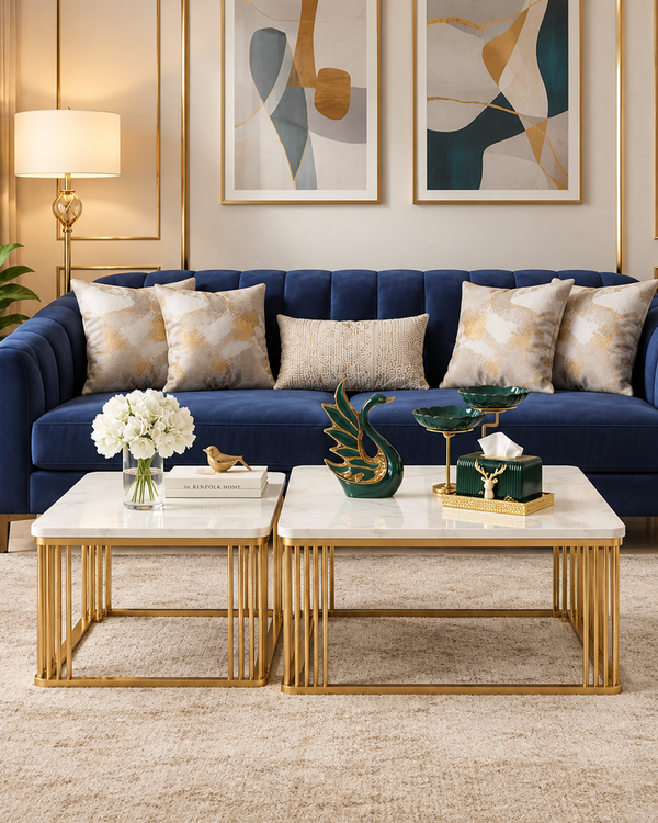 Luminary Haven Coffee Table Gold - Set of 2 (STAINLESS STEEL)