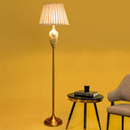 Fiesta Marble Effect Base Decorative Ceramic Floor Lamp