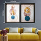 Abstracted Ecstasy Shadow Box Wall Decoration Showpiece - Pair