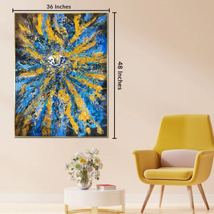 Glimmering Aurora Resin Art Wall Painting