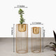 Botanic Couture Planters Set of 2 - Gold