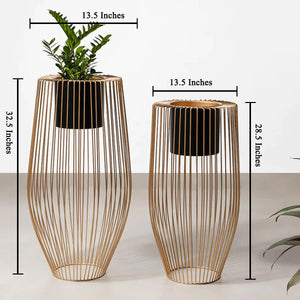 Euphoric Earth Planters Set of 2 - Black