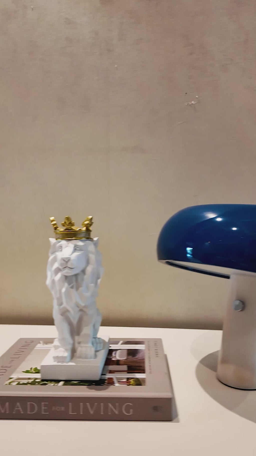 Capstone Glow Table lamp for Home & Item for Home Decoration - Blue( Italian Designer Collection)