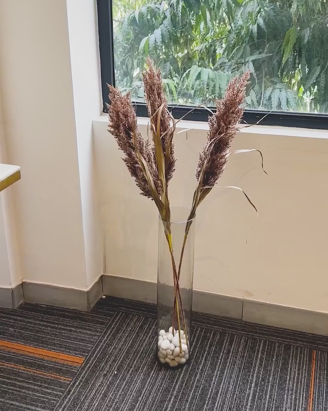 Soft Feather Pampas Grass Artificial Stem (Single Stem Only)