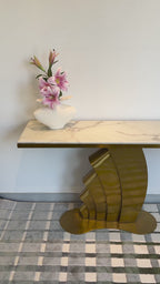 Maritime Grace Console Table (Stainless Steel)