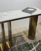 Modern Minimalist Console Table - Stainless Steel
