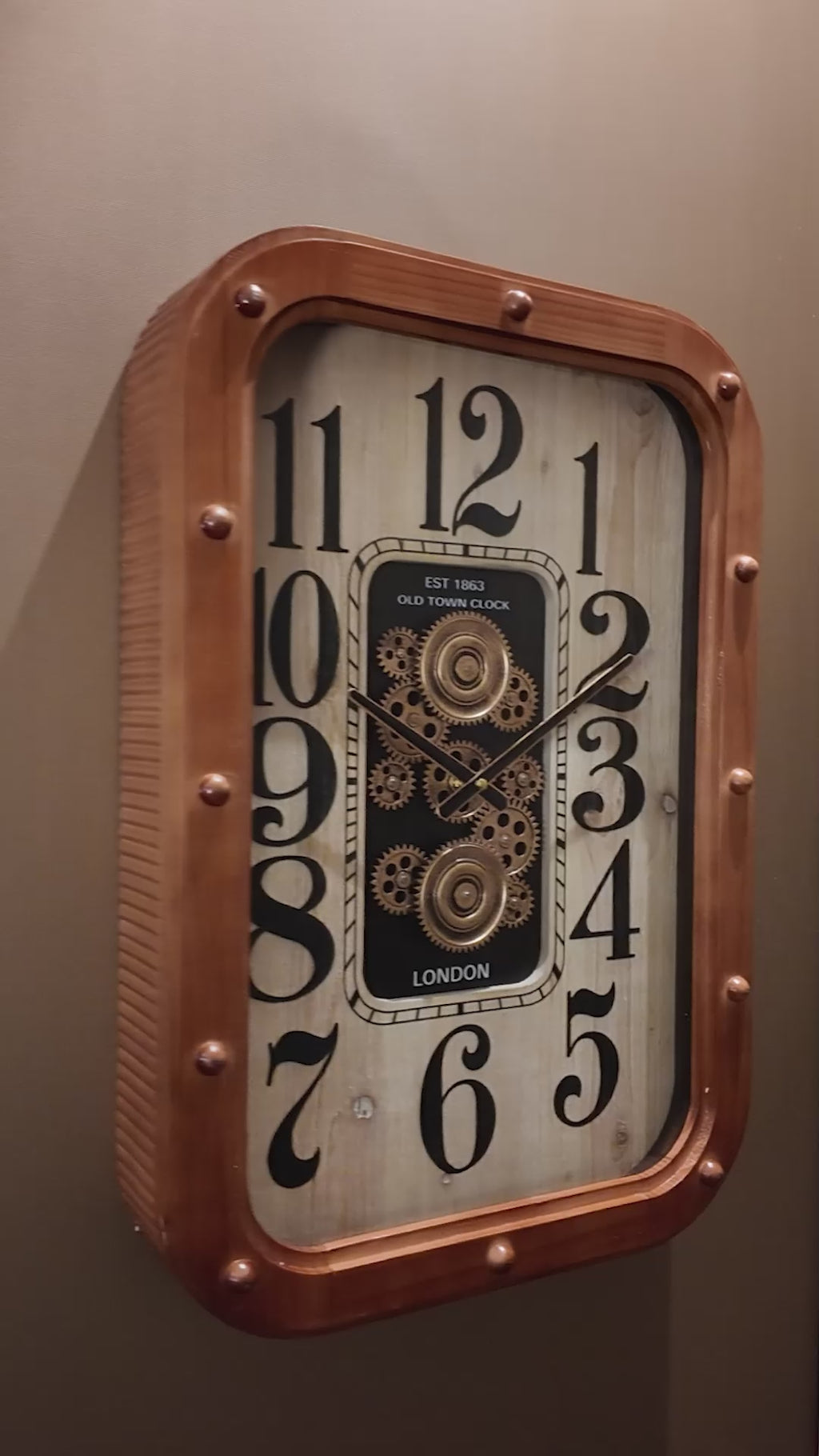 Classic Moment Luxury Designer Silent Movement Wall Clocks for the Home With Moving Gear Mechanism Buy Wall Clock Online