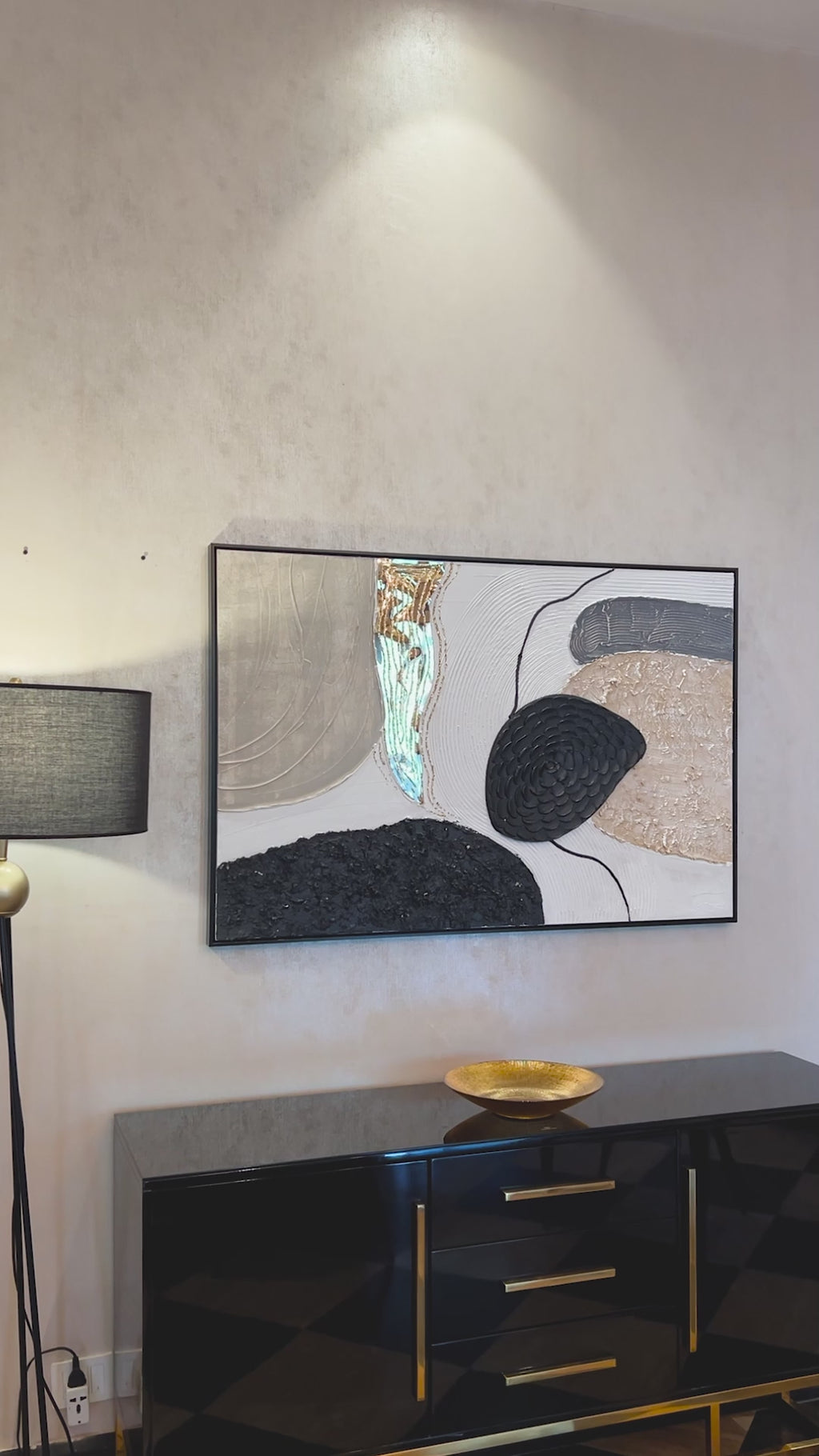 Urban Essence 100% Hand Wall Painting For Home ( 32 x 47 Inches )