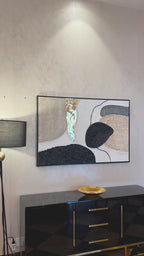 Urban Essence 100% Hand Wall Painting For Home ( 32 x 47 Inches )