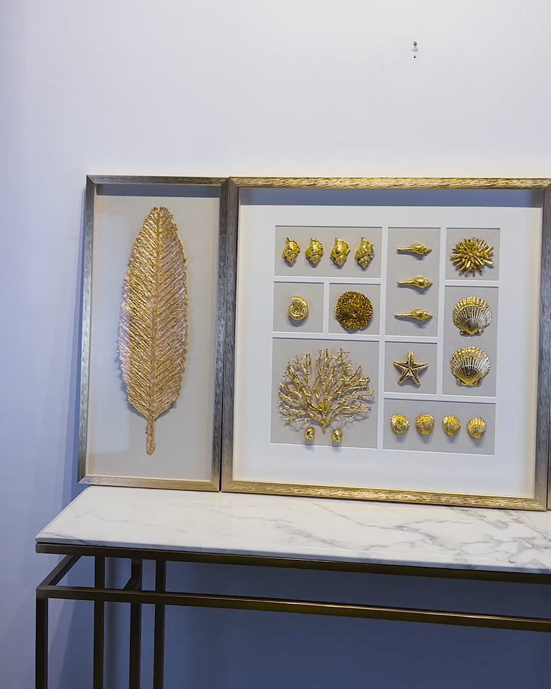 A Sea of Illusions & Golden Feather Shadow Box Set of 3