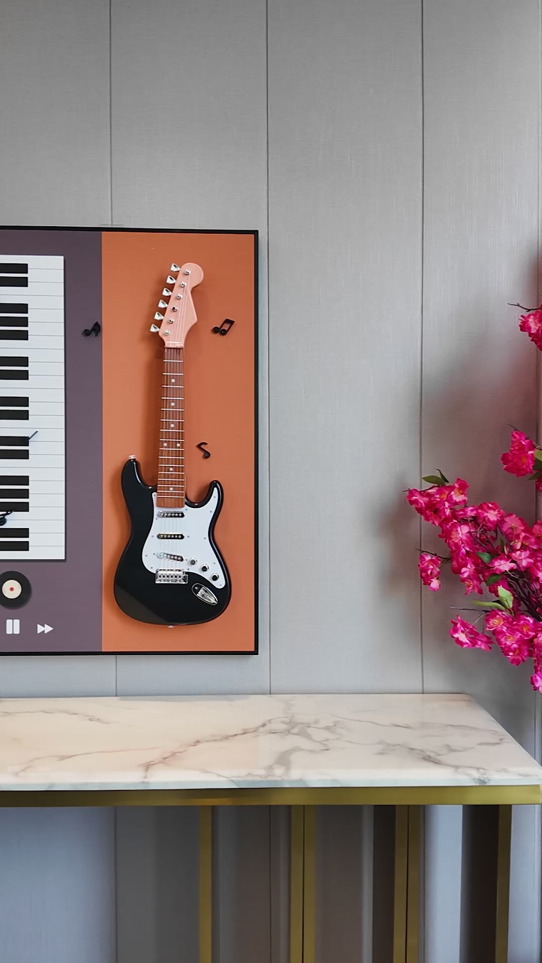 Modern Music Pop Art Shadow Box & Wall Decoration Item