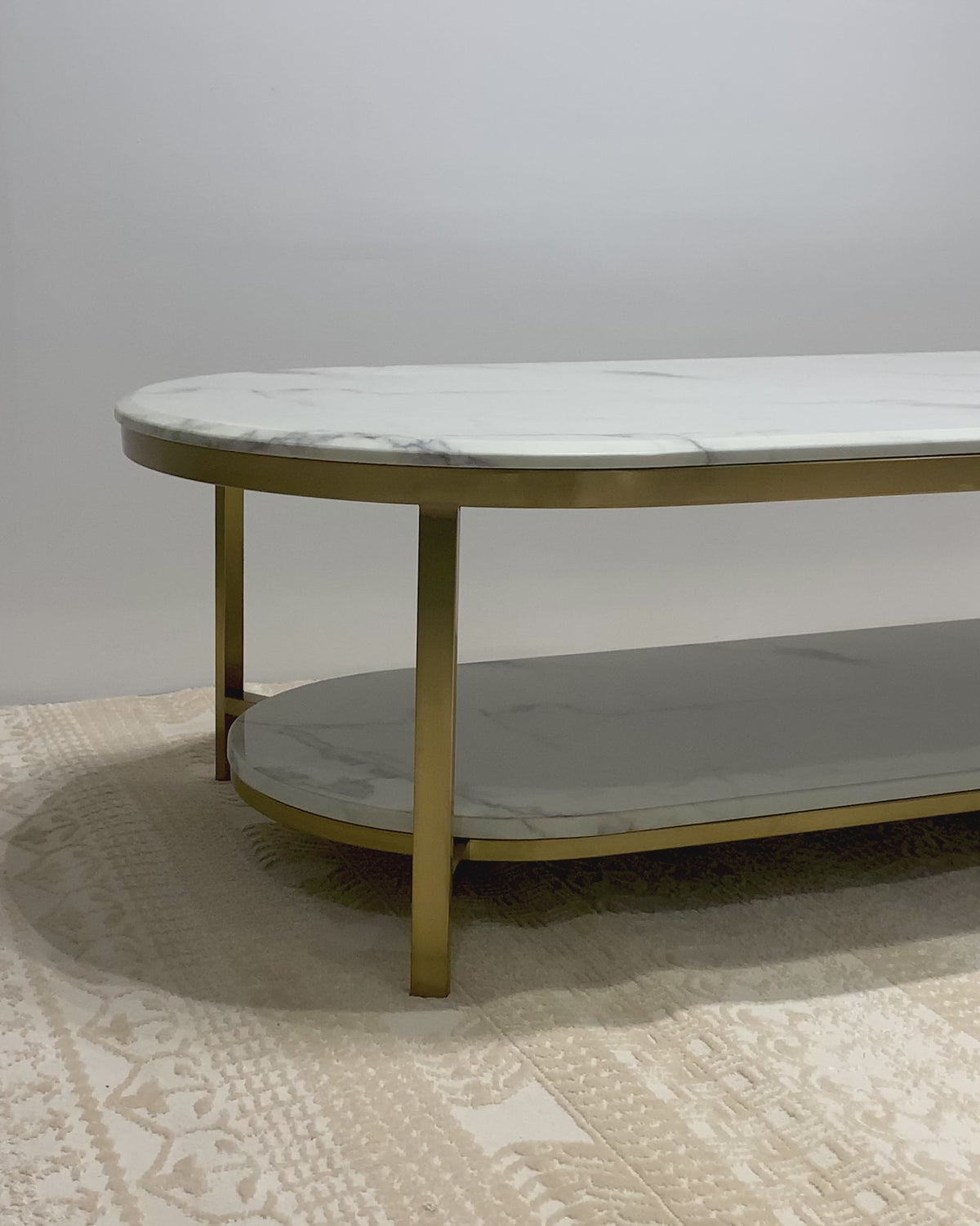 Whispering Essence Gold Coffee Table (STAINLESS STEEL)