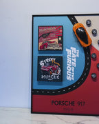 Porsche Passion Pop Art Shadow box
