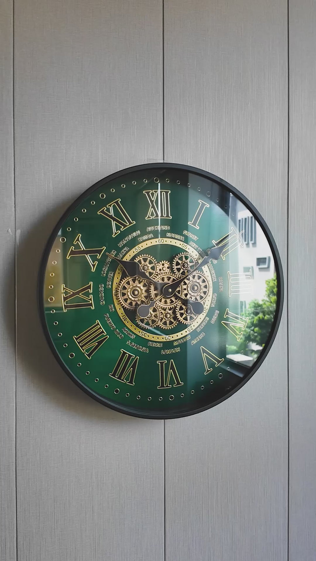 World Passage Luxury Designer Silent Movement Wall Clocks for the Home With Moving Gear Mechanism Buy Wall Clock Online (Steel Body)