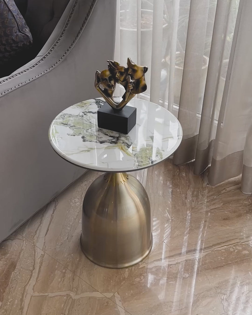 Pristine Elegance Side Table For Living Room