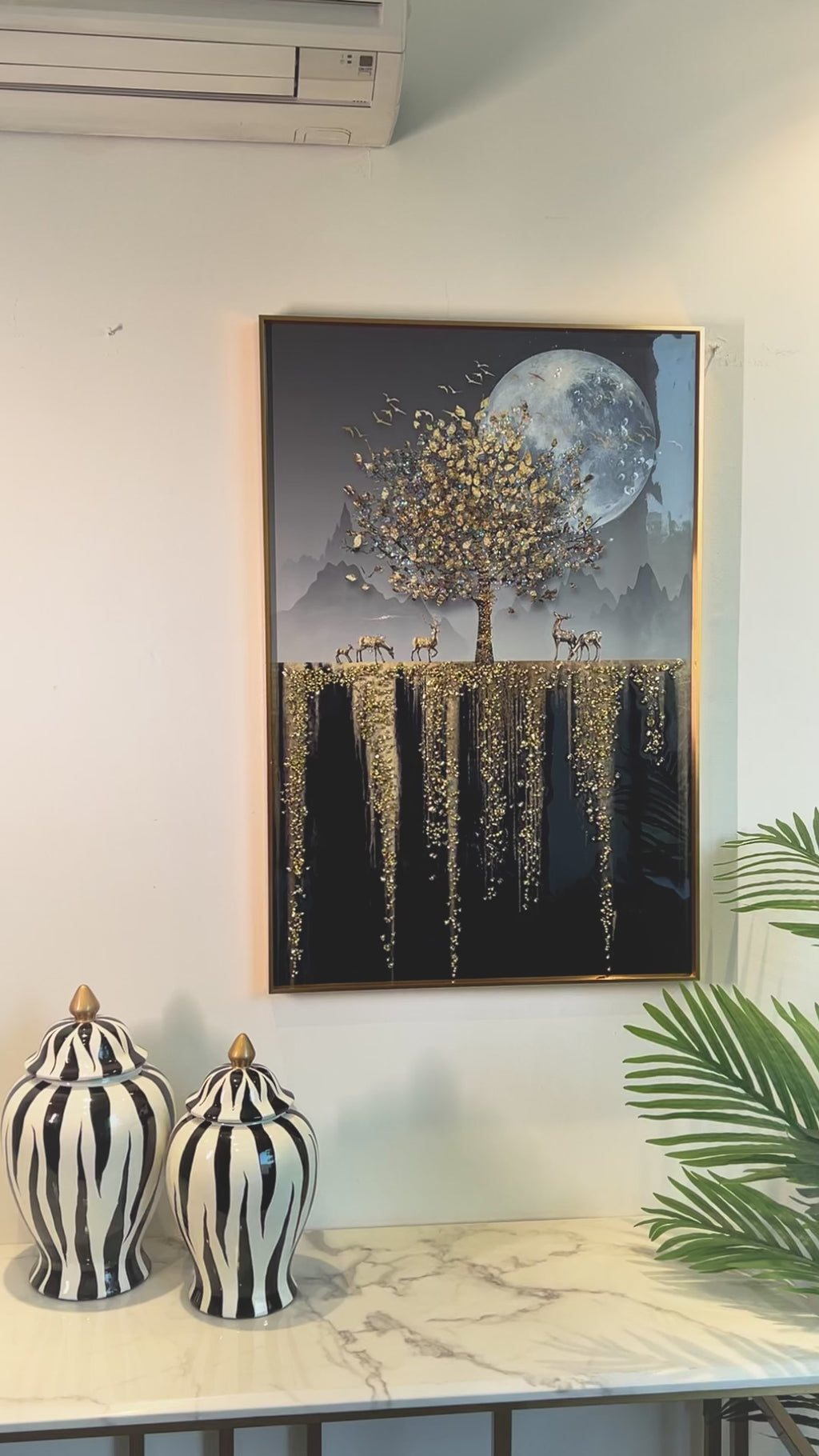 The Magical Tree Crystal Glass Nature Painting & Wall Decoration Items